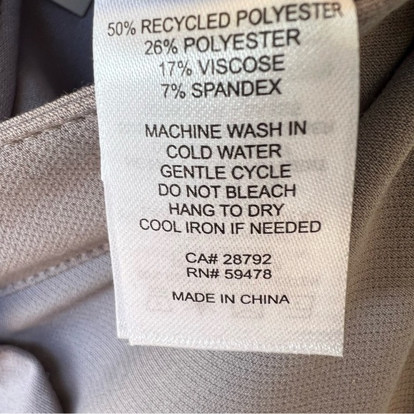 JOIE HIGH WAIST STRAIGHT LEG COMFY STRETCH CAREER TROUSER PANTS GRAY SIZE 14 NWT - Picture 4 of 6